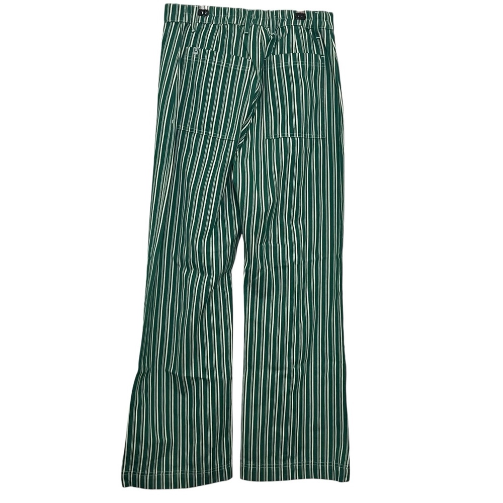 Big Bud Press Western Pants Women’s Size Medium Green Striped Cotton Trousers - Picture 5 of 13